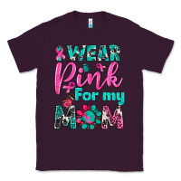 Plum I Wear Pink For My Mom Classic Tee - BundleAndBundleShop