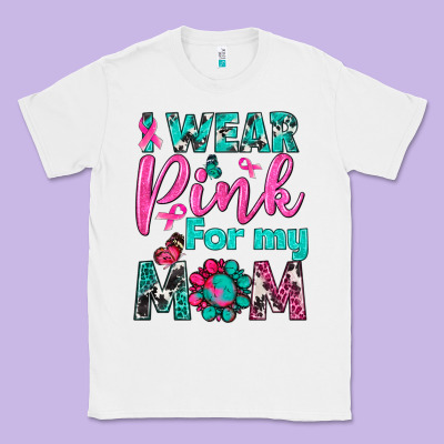 I Wear Pink For My Mom Classic Tee Designed By Bundleandbundleshop