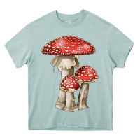 Arona Autumn Mushroom Illustrations Heavy Core Tee - LillyAllenDesigns
