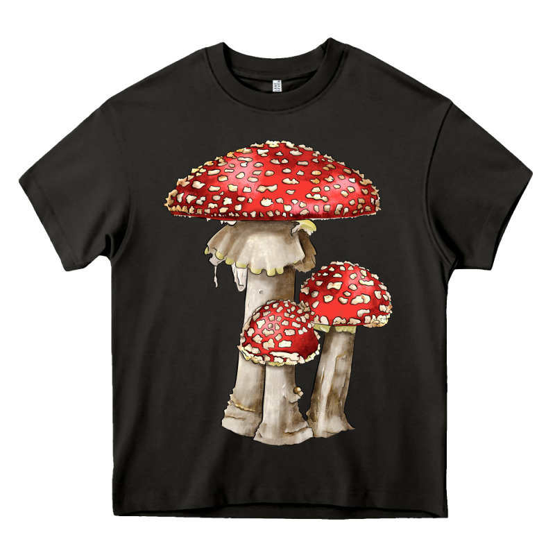 Autumn Mushroom Illustrations Heavy Core Tee by LillyAllenDesigns | Teevron