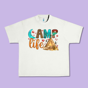 Camp Life Urban Heavy Tee Designed By Bundleandbundleshop