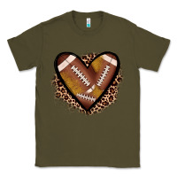 Army Green heart football Classic Tee - JahusDesignShop