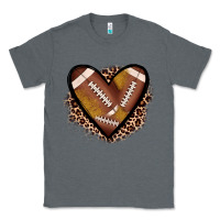 Charcoal Heather heart football Classic Tee - JahusDesignShop