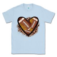 Dusty Blue heart football Classic Tee - JahusDesignShop
