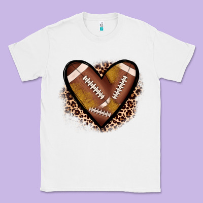 Heart Football Classic Tee Designed By Jahusdesignshop