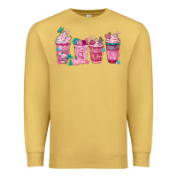 Antique Gold Breast Cancer Coffee Cups Premium Sweatshirt - FaDigitalArtStudio