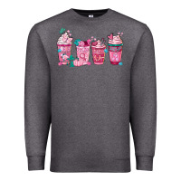 Charcoal Heather Breast Cancer Coffee Cups Premium Sweatshirt - FaDigitalArtStudio