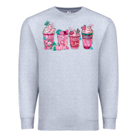 Heather Grey Breast Cancer Coffee Cups Premium Sweatshirt - FaDigitalArtStudio