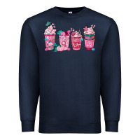 Navy Breast Cancer Coffee Cups Premium Sweatshirt - FaDigitalArtStudio