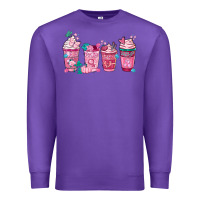 Purple Breast Cancer Coffee Cups Premium Sweatshirt - FaDigitalArtStudio