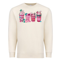 Sandshell Breast Cancer Coffee Cups Premium Sweatshirt - FaDigitalArtStudio