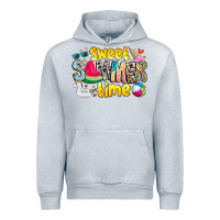 Heather Grey summer time Urban Hoodie - CowhideDigitalArt