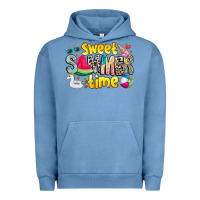 Pigment Pebble Blue summer time Urban Hoodie - CowhideDigitalArt