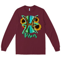 Burgundy Pisces Zodiac Long Sleeve Tee - Bettercallsaul