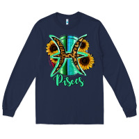 Navy Pisces Zodiac Long Sleeve Tee - Bettercallsaul