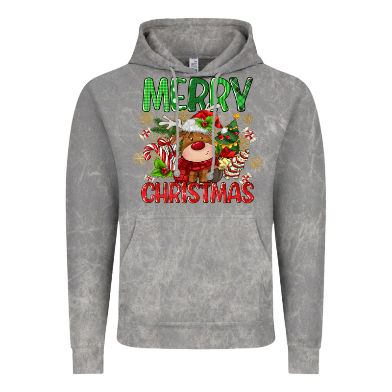 Merry Christmas Deer Vintage Hoodie by MaliasSmallBusiness | Teevron