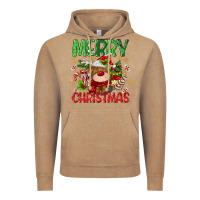 Vintage Coffee merry christmas deer Vintage Hoodie - MaliasSmallBusiness