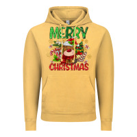 Vintage Mustard merry christmas deer Vintage Hoodie - MaliasSmallBusiness