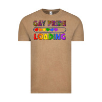 Vintage Coffee Western Gay Pride Loading LGBTQ+ Vintage Tee - BundleAndBundleShop