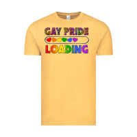 Vintage Mustard Western Gay Pride Loading LGBTQ+ Vintage Tee - BundleAndBundleShop