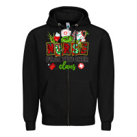 Black nurse practitioner claus Zipper Hoodie - CowGirlArtShop