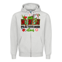 Dove Grey nurse practitioner claus Zipper Hoodie - CowGirlArtShop