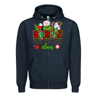 Navy nurse practitioner claus Zipper Hoodie - CowGirlArtShop