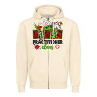 Sandshell nurse practitioner claus Zipper Hoodie - CowGirlArtShop