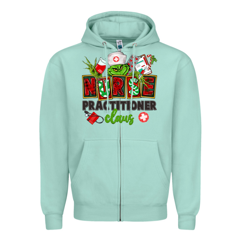 Nurse Practitioner Claus Zipper Hoodie by CowGirlArtShop | Teevron