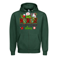 Sports Green nurse practitioner claus Zipper Hoodie - CowGirlArtShop