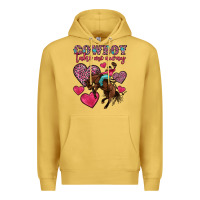 Antique Gold cowboy take me away Premium Hoodie - OliviaCreatesArt