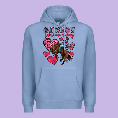 Cowboy Take Me Away Premium Hoodie Designed By Oliviacreatesart