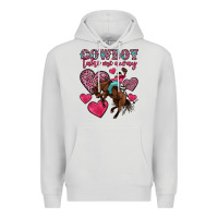 Dove Grey cowboy take me away Premium Hoodie - OliviaCreatesArt