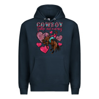Navy cowboy take me away Premium Hoodie - OliviaCreatesArt
