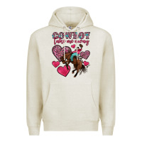 Oatmeal Heather cowboy take me away Premium Hoodie - OliviaCreatesArt