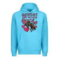 Ocean Blue cowboy take me away Premium Hoodie - OliviaCreatesArt