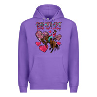 Purple cowboy take me away Premium Hoodie - OliviaCreatesArt