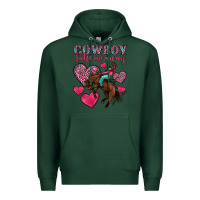 Sports Green cowboy take me away Premium Hoodie - OliviaCreatesArt