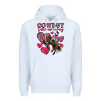 White cowboy take me away Premium Hoodie - OliviaCreatesArt