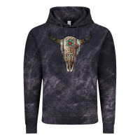 Cloud Black Leopard Bull Skull Vintage Hoodie - Jasminsmagicworld
