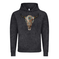 Vintage Arctic Leopard Bull Skull Vintage Hoodie - Jasminsmagicworld