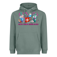 Sage Coffee Nurse Repeat Nurse Coffee Cups Heavyweight Hoodie - FaDigitalArtStudio
