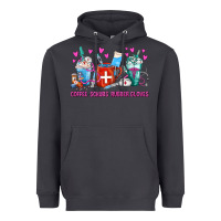 Smoke Coffee Nurse Repeat Nurse Coffee Cups Heavyweight Hoodie - FaDigitalArtStudio