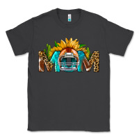 Smoke Football Mom Sunflower Leopard Classic Tee - BundleAndBundleShop