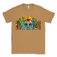 Toasted Coconut Football Mom Sunflower Leopard Classic Tee - BundleAndBundleShop