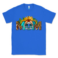 True Royal Football Mom Sunflower Leopard Classic Tee - BundleAndBundleShop