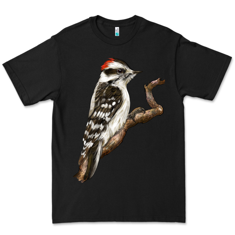 Downy Woodpecker Premium Tee by LillyAllenDesigns | Teevron