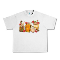 Lunar Rock Honey And Bee With Flower Coffee Cup Urban Heavy Tee - BundleAndBundleShop
