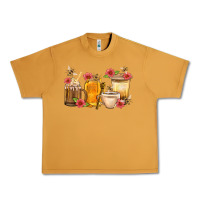 Peanut Butter Honey And Bee With Flower Coffee Cup Urban Heavy Tee - BundleAndBundleShop