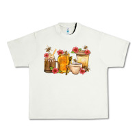 Pistachio Honey And Bee With Flower Coffee Cup Urban Heavy Tee - BundleAndBundleShop